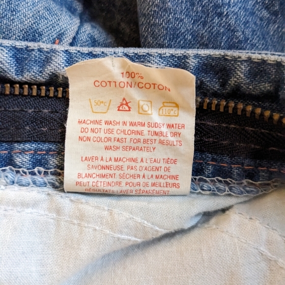 Vintage Hollywood Women's Size 27 100% Cotton Denim Jeans with Flower Pa… - Picture 7 of 15